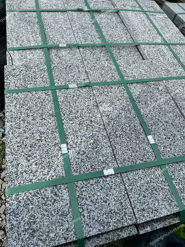 Đá đen bông khò nhám lát sân 30x60 - quang minh stone 5