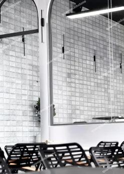 Đá ốp tường băm xám 10x20 - Quang Minh Stone 3