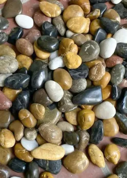 Sỏi Đa Sắc Bóng Nhập Khẩu Cao Cấp - Quang Minh Stone 1