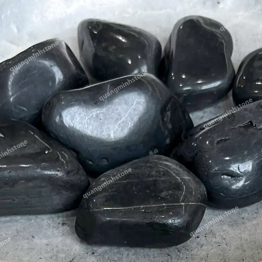 Sỏi Đen Bóng Nhập Khẩu Cao Cấp SDBT35 - Quang Minh Stone 1