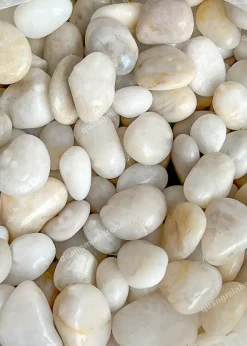 Sỏi Trắng Ngà Bóng Nhập Khẩu Cao Cấp - quang minh stone 1