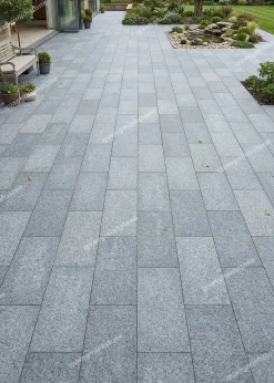 Đá Xám Đen ĐN Khò Nhám Lát Sân 30x60 - quang minh stone 3