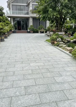 Đá Xám Xanh Sông Dinh Khò Nhám Lát Sân 30x60 - quang minh stone 4