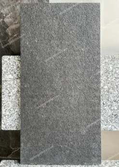 Đá bazan đen khò nhám lát sân 30x60 - quang minh stone 1