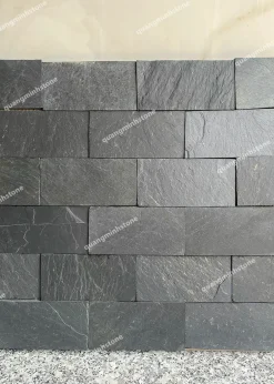 Đá chẻ đen Ấn 10x20 ốp tường - Quang Minh Stone 1