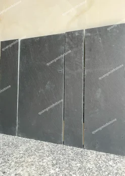 Đá chẻ đen Ấn ốp tường mẫu 4 kích thước