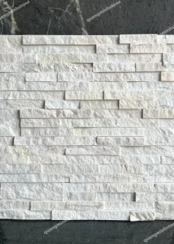 Đá ghép trắng ngà ốp tường 10x50