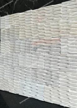 Đá lược trắng sữa ốp tường 10x20 - Quang Minh Stone 2