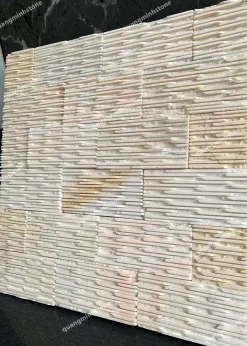 Đá lược vàng ốp tường 10x20 - Quang Minh Stone 2