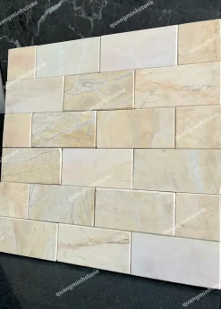 Đá mài bóng vàng ốp tường 10x20 - Quang Minh Stone 2