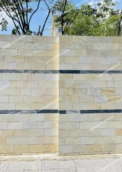 Đá mài bóng vàng ốp tường 10x20 - Quang Minh Stone 3
