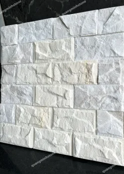 Đá ốp tường bóc trắng 10x20 - Quang Minh Stone 1