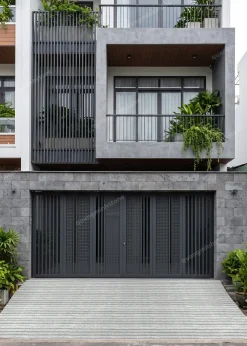 Đá Granite Xám Xanh Xẻ Rãnh Lót Ram Dốc 30x60 - quang minh stone 4