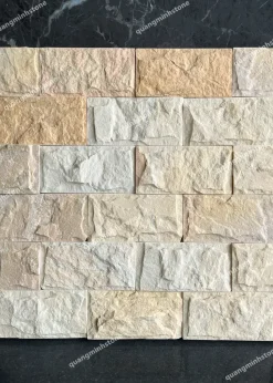 Đá chẻ vàng ốp tường 10x20