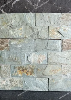 Đá chẻ xanh nhập khẩu ốp tường 10x20