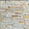 Đá ghép vàng kem ốp tường 10x50 - Quang Minh Stone 1