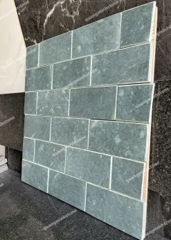 Đá xanh rêu ốp tường 10x20 - quang minh stone 1