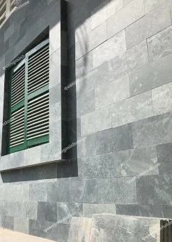 Đá xanh rêu ốp tường 10x20 - quang minh stone 5