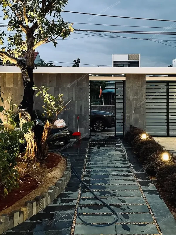 Đá xanh rêu thanh hóa mài hone 30x60 - quang minh stone 3