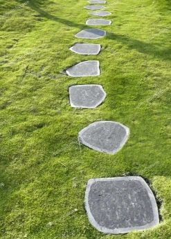 Đá Thớt Bazan Khò Nhám Cà Viền Rải Lối Đi Sân Vườn - quang minh stone 5