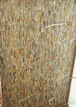 Đá Ghép Nâu Ốp Tường 10x50 Ốp Dọc