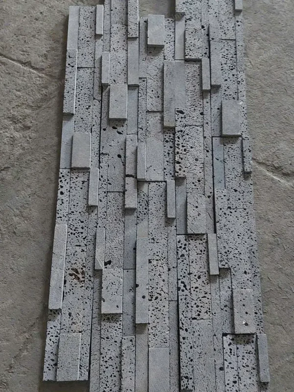 Đá Ghép Ong Xám Ốp Tường 10x50 Ốp Dọc - quang minh stone 6