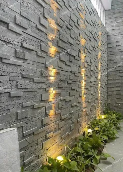 Đá Ghép Ong Xám Ốp Tường 10x50 - quang minh stone 3