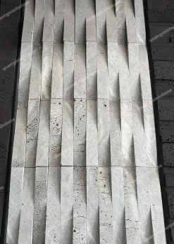 Đá Ong Xám 3D Ốp Tường 5x30cm - quang minh stone 1