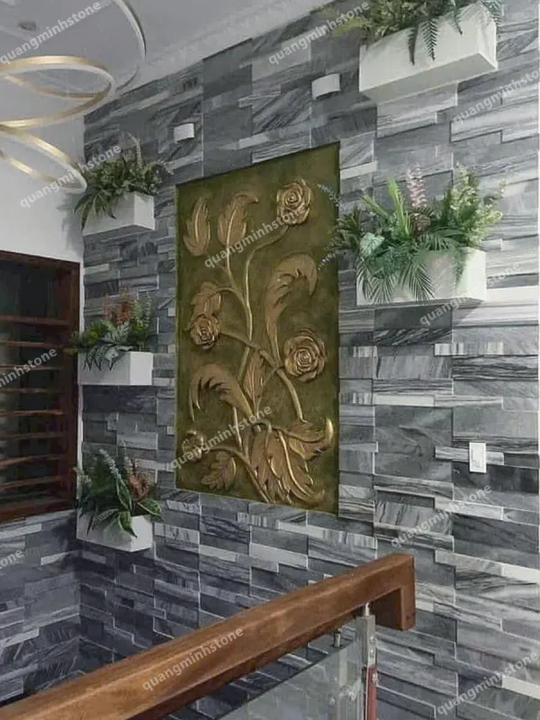 Đá sọc dưa 3D Ốp Tường - quang minh stone 4