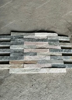 Đá chẻ vân gỗ Ốp Tường 5x30cm - Quang Minh Stone 1