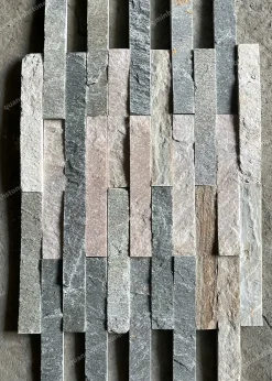 Đá chẻ vân gỗ Ốp Tường 5x30cm - Quang Minh Stone 5