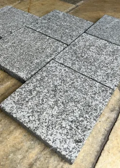 Đá cubic xám cpc khò nhám 15x15x2 Lát Sân - quang minh stone 2