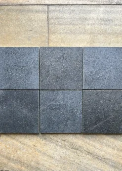Đá đen cpc mài hone Lát Sân 15x15x2 - Quang Minh Stone 2