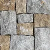 Đá rối chẻ trắng + vàng Ốp Tường - quang minh stone 1