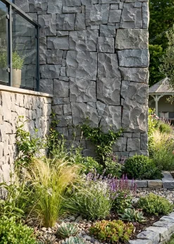 Đá rối chẻ xanh st Ốp Tường - Quang Minh Stone 3