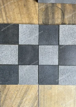 Đá xám xanh + xám đen Lát Sân 15x15x2 - Quang Minh Stone 2