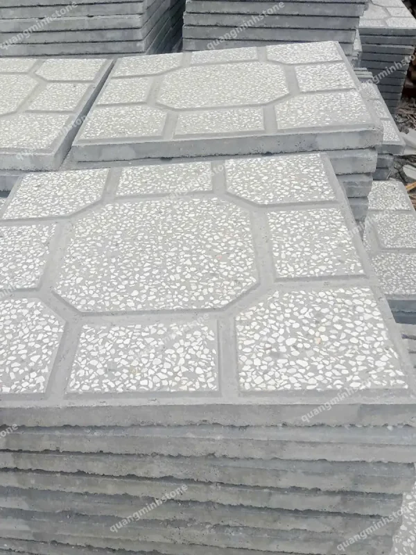Gạch xi măng terrazzo Lát Vỉa Hè 40x40cm - Quang Minh Stone 2