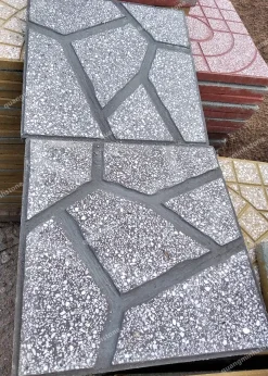 Gạch xi măng terrazzo Lát Vỉa Hè 40x40cm - Quang Minh Stone 23