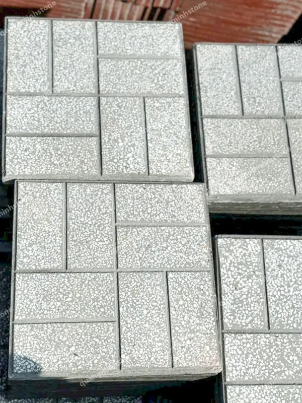 Gạch xi măng terrazzo Lát Vỉa Hè 40x40cm - Quang Minh Stone 5