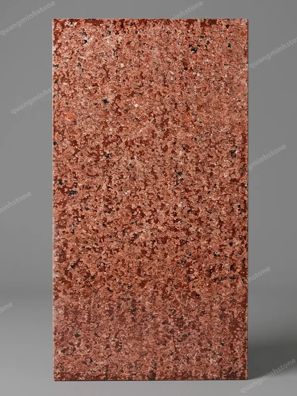 Đá đỏ Japan khò nhám Lát Sân 30x60 - quang Minh Stone 1