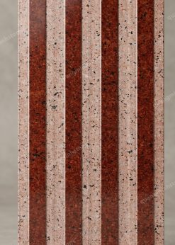 Đá đỏ japan chia 4 rãnh Lót Ram Dốc 30x60 - quang minh stone