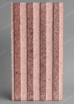 Đá đỏ japan khò nhám chia 4 rãnh Lót Ram Dốc 30x60 - quang minh stone 1