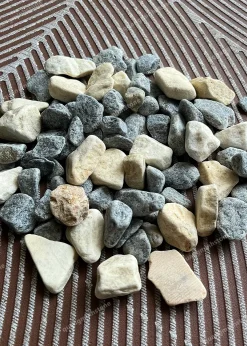 Sỏi Mix Xanh Vàng - quang minh stone 1