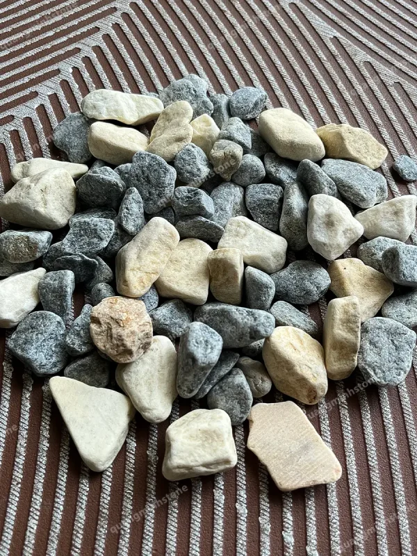 Sỏi Mix Xanh Vàng - quang minh stone 1