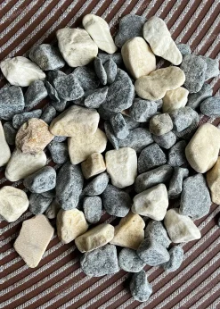 Sỏi Mix Xanh Vàng - quang minh stone 2