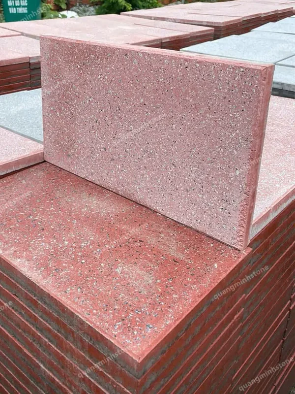 Gạch xi măng terrazzo Lát Vỉa Hè 30x60x3cm - quang minh stone 1