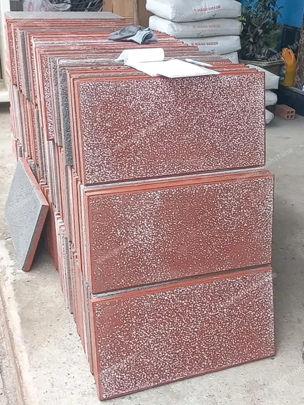 Gạch xi măng terrazzo Lát Vỉa Hè 30x60x3cm - quang minh stone 2