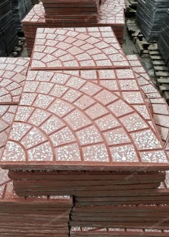 Gạch xi măng terrazzo Lát Vỉa Hè 40x40cm - quang minh stone 49