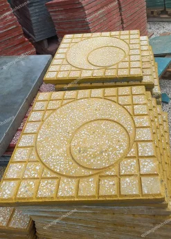 Gạch xi măng terrazzo Lát Vỉa Hè 40x40cm - quang minh stone 61